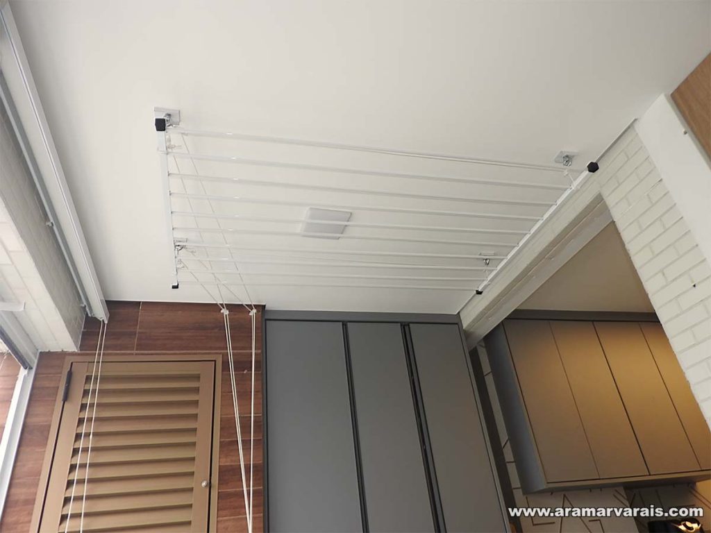 varal teto de gesso aramar